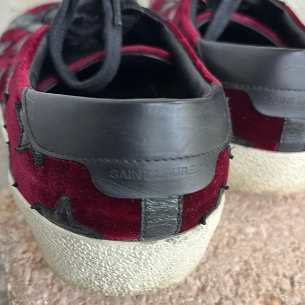 Velvet Saint Laurent sneakers